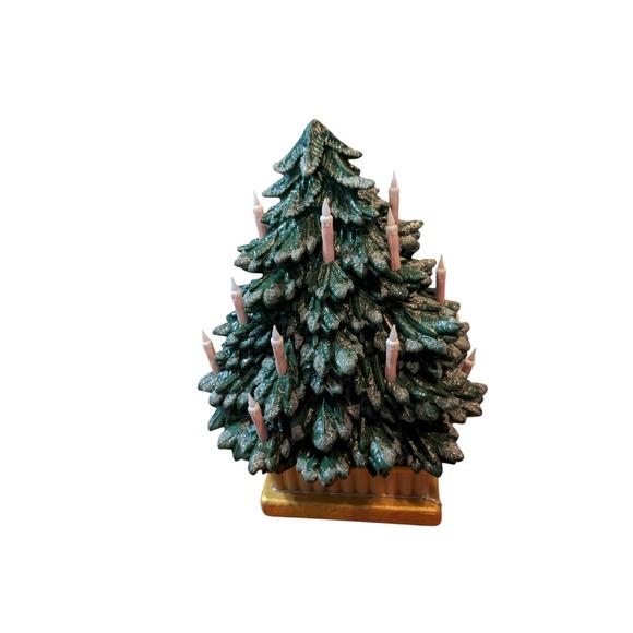 John Derian Christmas Tree 14" Vinyl Blow Mold Battery-Operated Lit Target NEW - Picture 4 of 4